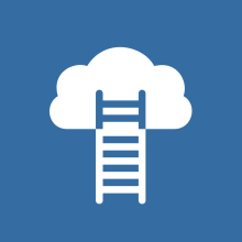 Ladder to the clouds icon